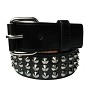 Riem met 3 rijen kegelvormige studs - Go Riem met 3 rijen kegelvormige studs - Go